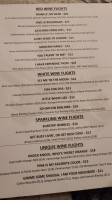 Stanford Wines menu