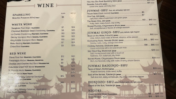 Hotaru Sushi Hibachi menu