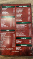 Sergio’s Pizza menu