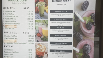 Bubble Berry Boba Tea, Coffee, Smoothie food