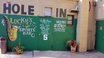 Lucky's Hole In The Wall Sports outside