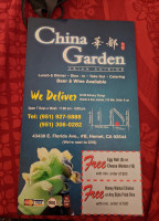 China Garden menu