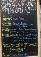 Melanie's menu