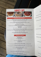 Survey Cafe menu