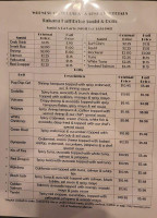 Takara Sushi Steakhouse Inc menu