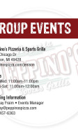 Peppino's Pizzeria Sports Grille Of Jenison menu