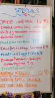 Cinnamon's Kailua menu