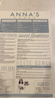 Anna's House Grandville menu