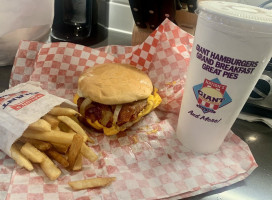 Nation's Giant Hamburgers Great Pies inside