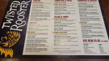 Twisted Rooster Grill Chesterfield menu