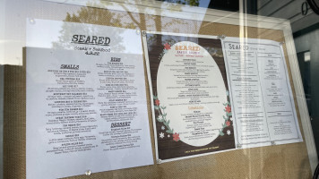 Seared menu