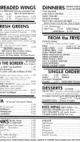 Genos Golden Pizza/ The Big G menu