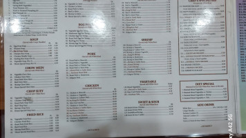 China Kingdom menu