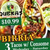 Quekas Authentic Mexican Food food