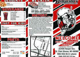 Bellacino's Pizza Grinders menu