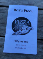 Rob's Pizza food