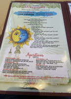 San Gaspar menu