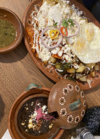 Los Chilaquiles Mexican Breakfast food