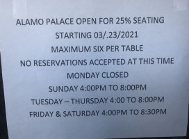 Alamo Palace food