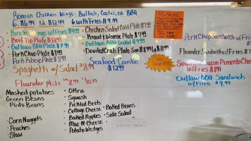 Country Corner Cafe menu