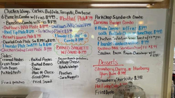 Country Corner Cafe menu