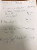 Track's menu