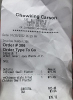 Chowking food