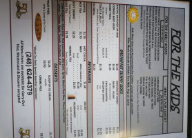 Woody's Cafe menu