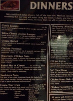 G's Pizzeria Grill menu