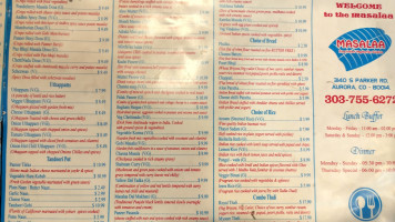 Masalaa menu