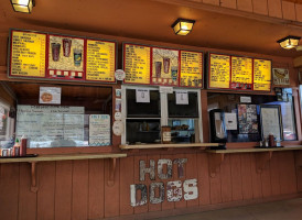 Tom's Long Hot Dogs food