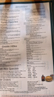 Mother Hubbard's Restaurant menu