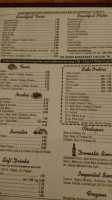 Leticia's Mexican menu