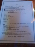 E D And Grill menu