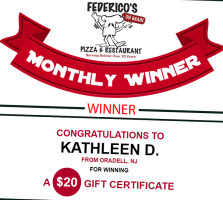 Federico's Pizza food