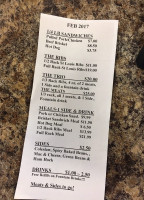 Puny John's Bbq menu