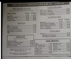 O'henry's menu