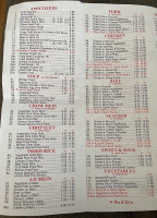 China King menu