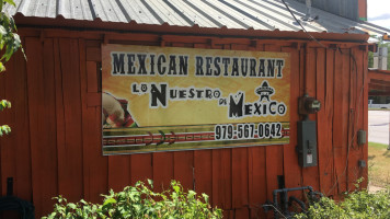 Lo Nuestro De Mexico menu