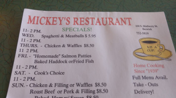 Mickey's food