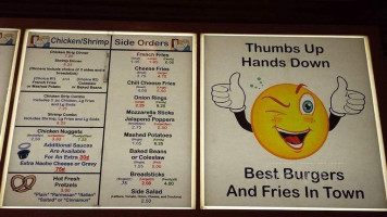 Budget Burger menu