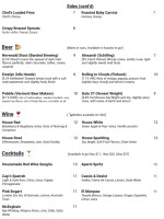 Fab Somerville menu