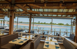 The Wharfside Seafood Patio inside