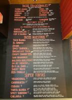 Taco Bamba menu