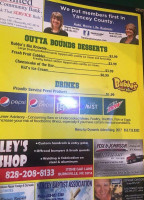 Bubba's Good Eats menu