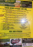 Bubba's Good Eats menu