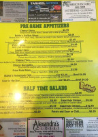 Bubba's Good Eats menu