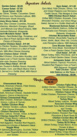 Ocean City Cafe menu