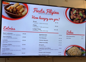 Fiesta Filipina Asian Express menu