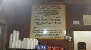 Coach's -b-que food